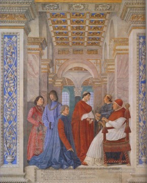 Andrea Mantegna Painting - The Family of Ludovico Gonzaga Renaissance painter Andrea Mantegna